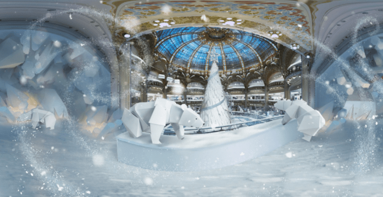 Augmented reality at Gallerie Lafayette by SkyBoy